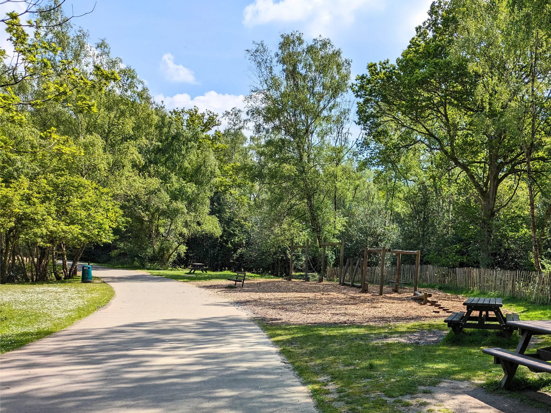 public path in a local public park